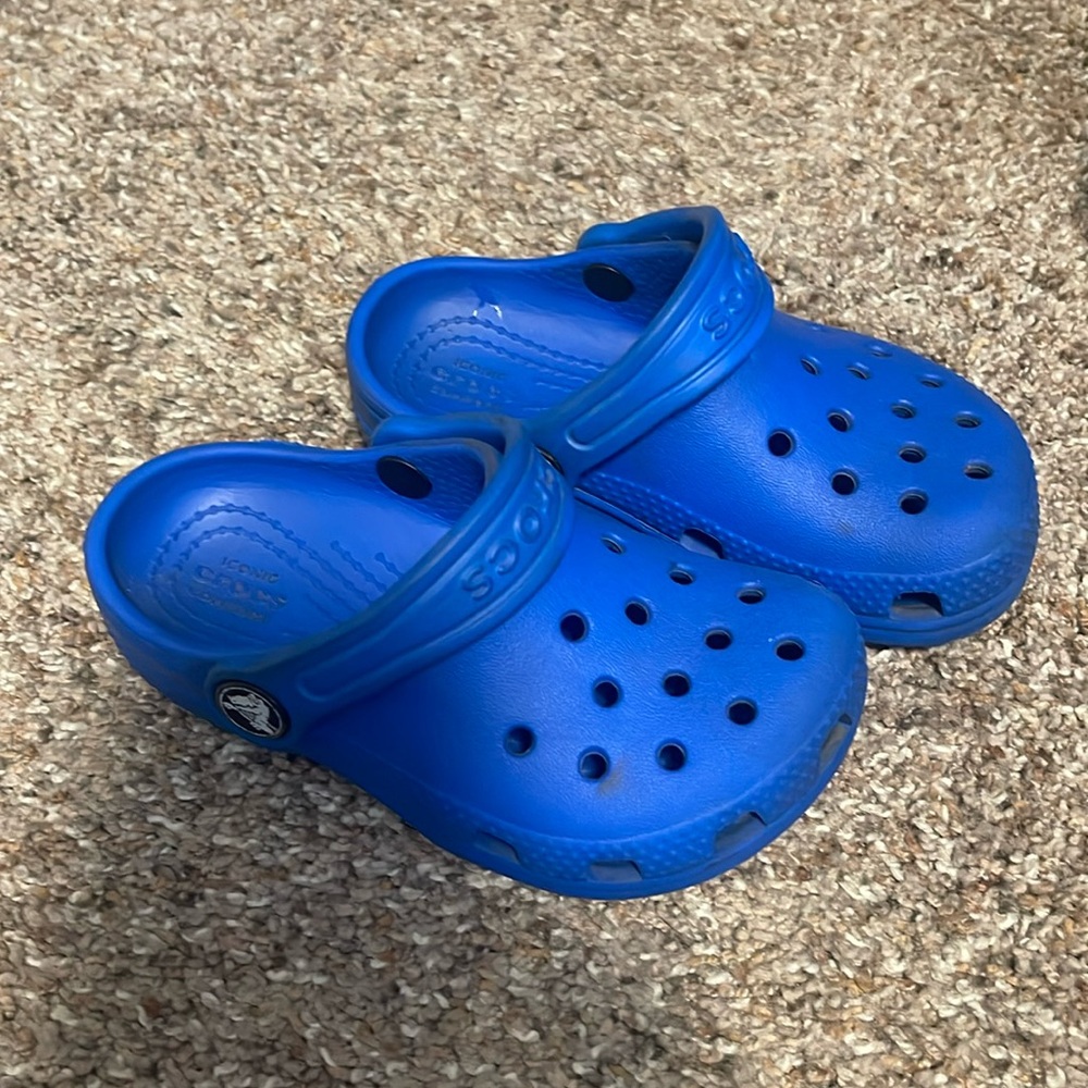Royal Blue Crocs Toddler Size 8